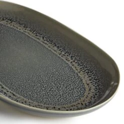 Habitat Evora Stoneware Serving Platter - Green 8 Habitat Evora Stoneware Serving Platter - Green -Cooking and dining Shop 9437605 R Z002A