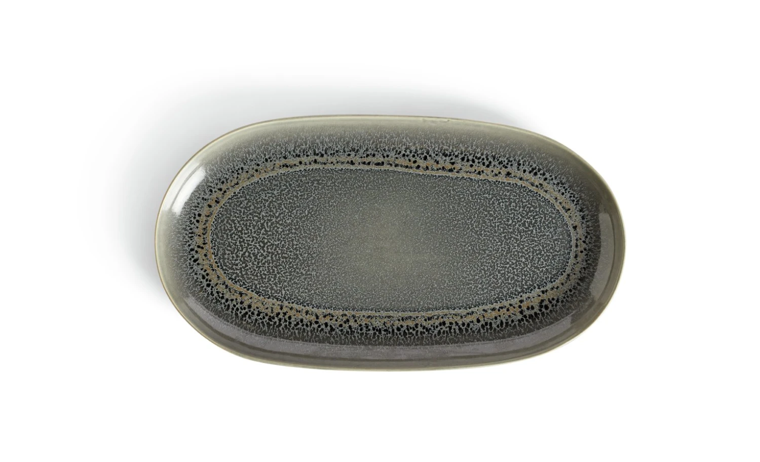 Habitat Evora Stoneware Serving Platter - Green 5 Habitat Evora Stoneware Serving Platter - Green - Image 5