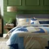 Habitat Geo Blue & Cream Bedding Set - Single