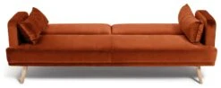 Habitat Andy Clic Clac Velvet Sofa Bed - Orange -Cooking and dining Shop 9451344 R Z006A