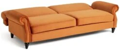 Habitat Joel 3 Seater Fabric Clic Clac Sofa Bed - Orange -Cooking and dining Shop 9451801 R Z003A