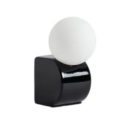 Habitat Vico Opal Table Lamp - Black