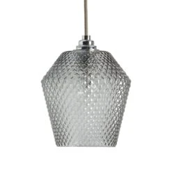 Habitat Nubia Faceted Glass Shade - Smoke Grey 9 Habitat Nubia Faceted Glass Shade - Smoke Grey -Cooking and dining Shop 9453957 R Z001C