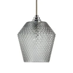 Habitat Nubia Faceted Glass Shade - Smoke Grey 13 Habitat Nubia Faceted Glass Shade - Smoke Grey -Cooking and dining Shop 9453957 R Z007A