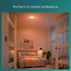 Philips Super Slim Flush To Ceiling Light - Black 13 Philips Super Slim Flush To Ceiling Light - Black -Cooking and dining Shop 9454956 R Z007A