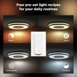 Philips Hue Being Flush To Ceiling Light - Black -Cooking and dining Shop 9455106 R Z004A