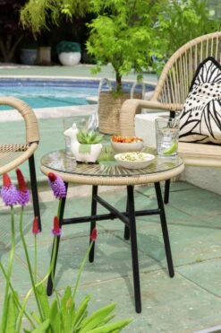 Habitat Java 2 Seater Metal Garden Bistro Set - Natural -Cooking and dining Shop 9463583 R Z003C