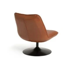 Habitat Nanna Faux Leather Swivel Chair - Tan -Cooking and dining Shop 9466047 R Z003A