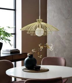Habitat Kiso Opal 3 Tier Pendant Shade - Brass -Cooking and dining Shop 9474864 R Z002C