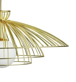 Habitat Kiso Opal 3 Tier Pendant Shade - Brass -Cooking and dining Shop 9474864 R Z003A