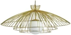 Habitat Kiso Opal 3 Tier Pendant Shade - Brass -Cooking and dining Shop 9474864 R Z004A
