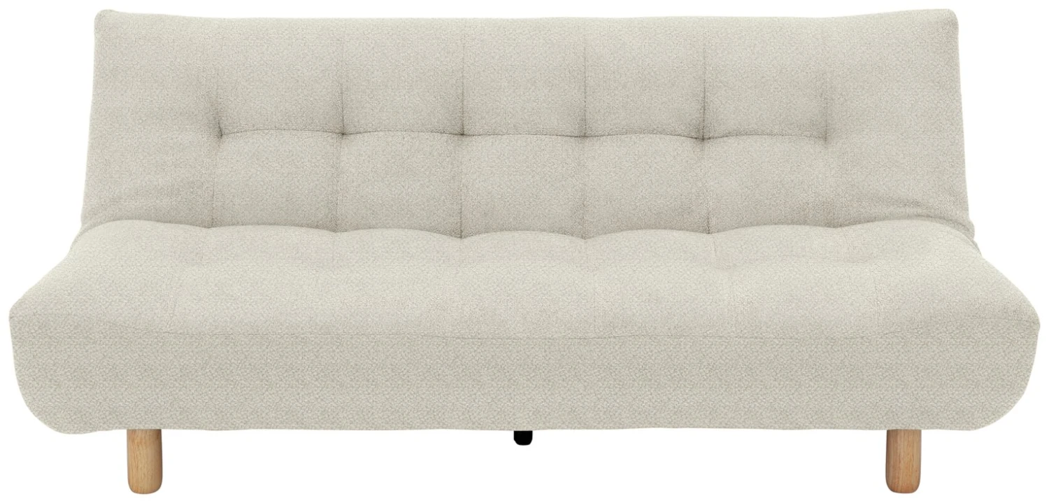 Habitat Kota 3 Seater Boucle Clic Clac Sofa Bed - Cream 1 Habitat Kota 3 Seater Boucle Clic Clac Sofa Bed - Cream