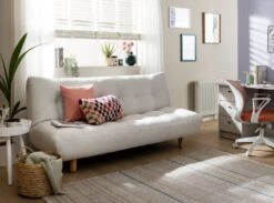 Habitat Kota 3 Seater Boucle Clic Clac Sofa Bed - Cream 17 Habitat Kota 3 Seater Boucle Clic Clac Sofa Bed - Cream -Cooking and dining Shop 9480377 R Z002C