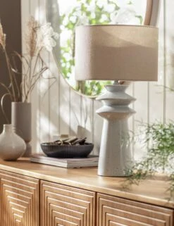 Habitat Astraeus Ceramic Table Lamp - White & Cream 18 Habitat Astraeus Ceramic Table Lamp - White & Cream -Cooking and dining Shop 9481307 R Z002C