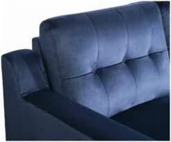 Habitat Emerson Velvet 2 Seater Recliner Sofa - Navy Blue -Cooking and dining Shop 9494318 R Z007A