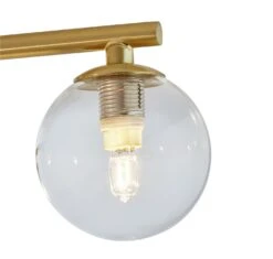 Habitat Chuck 4 Light Flush To Ceiling Light - Brushed Brass -Cooking and dining Shop 9495111 R Z002A