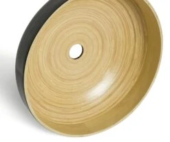 Habitat Abaya Spun Bamboo Pendant Shade - Black -Cooking and dining Shop 9501108 R Z003A