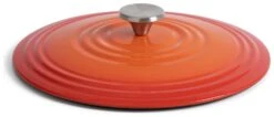 Habitat 4 Litre Cast Iron Shallow Casserole Dish - Orange -Cooking and dining Shop 9505805 R Z004A