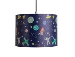 Habitat Kids Space Glow In The Dark 25cm Drum Shade - Blue -Cooking and dining Shop 9508431 R Z002C