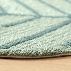 Habitat Kids Leaf Shaped Rug - Green - 80x110cm 8 Habitat Kids Leaf Shaped Rug - Green - 80x110cm -Cooking and dining Shop 9517367 R Z002C