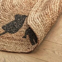 Habitat Kids Animal Abstract Jute Circle Rug - Natural -Cooking and dining Shop 9517374 R Z003C