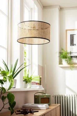 Habitat Ashi Rattan 40cm Shade - Natural & Black -Cooking and dining Shop 9519602 R Z003C