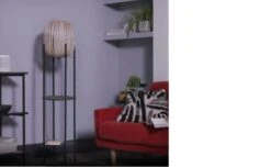 Habitat Aoki Bamboo Shelved Floor Lamp -Cooking and dining Shop 9521700 R Z002C