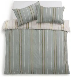 Habitat 180TC Sage Stripe Green Bedding Set - Single -Cooking and dining Shop 9524570 R Z004A