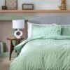 Habitat Reset Seersucker Sage Green Bedding Set - Single