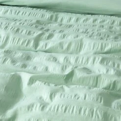 Habitat Reset Seersucker Sage Green Bedding Set - Single -Cooking and dining Shop 9526554 R Z005A