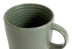 Habitat Textured Ripple Set Of 4 Mugs - Sage -Cooking and dining Shop 9527261 R Z004A