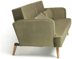 Habitat Andy Clic Clac Velvet Sofa Bed - Sage -Cooking and dining Shop 9531082 R Z007A