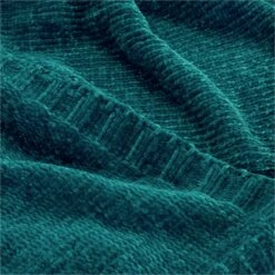 Habitat Chenille Throw - Teal Blue - 125x150cm -Cooking and dining Shop 9532115 R Z002A