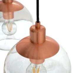 Habitat Coleman Metal 3 Light Bar Pendant Light - Copper -Cooking and dining Shop 9536128 R Z002A