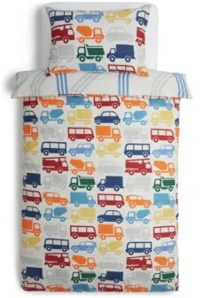 Habitat Kids Transport Multicolour Bedding Set - Single 9 Habitat Kids Transport Multicolour Bedding Set - Single -Cooking and dining Shop 9541429 R Z002A
