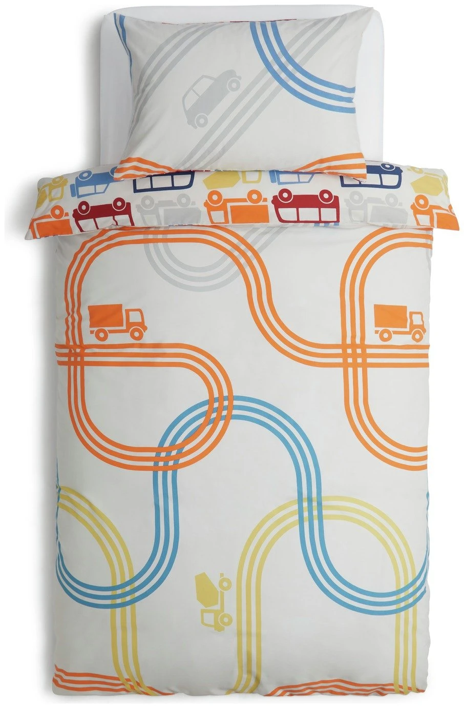Habitat Kids Transport Multicolour Bedding Set - Single 5 Habitat Kids Transport Multicolour Bedding Set - Single - Image 5