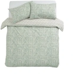 Habitat 180TC Meadow Fern Floral Green Bedding Set - Single -Cooking and dining Shop 9541443 R Z002A