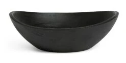Habitat Mango Wood Serve Bowl - Black