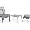 Habitat Nora 2 Seater Metal Garden Bistro Set - Grey