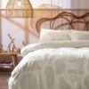 Habitat Velvet Panel Jacquard Shapes Bedding Set - Single