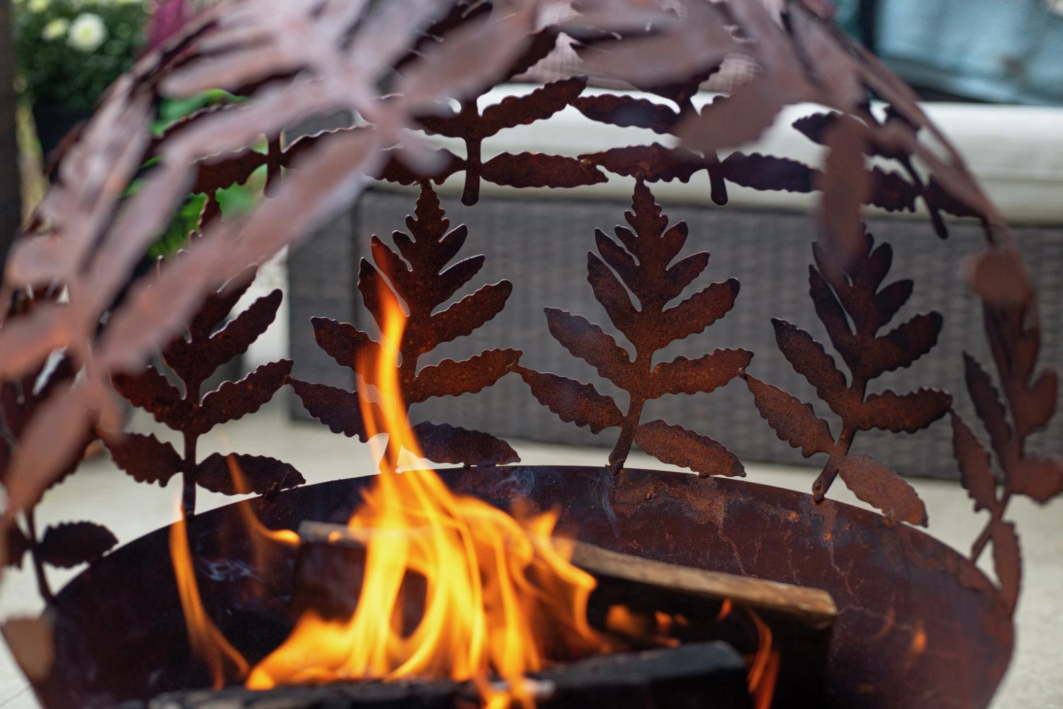 La Hacienda Aged Effect Globe Firepit 3 La Hacienda Aged Effect Globe Firepit - Image 3