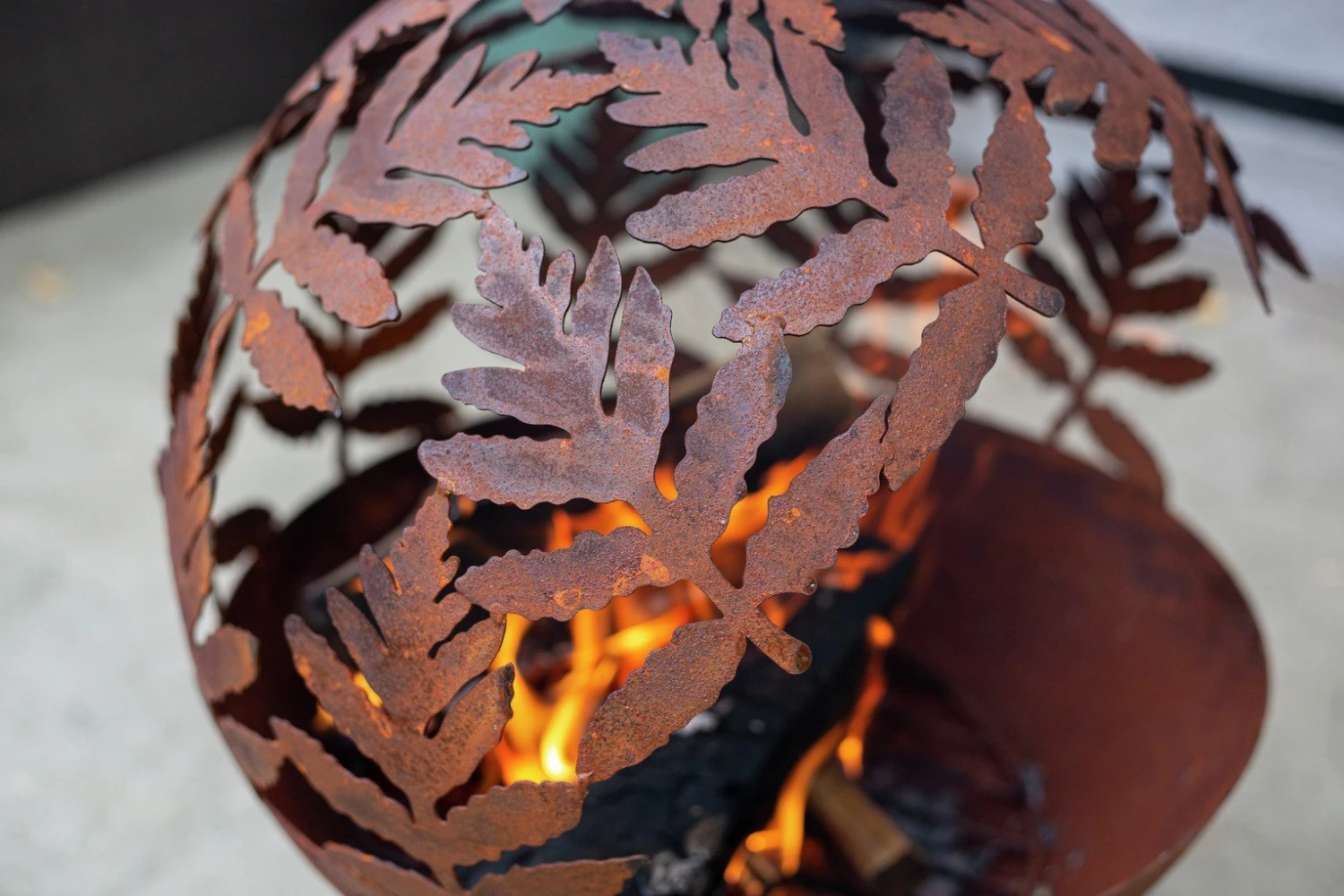 La Hacienda Aged Effect Globe Firepit 5 La Hacienda Aged Effect Globe Firepit - Image 5