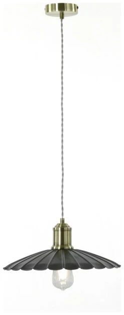 Habitat Pixie Pewter Metal Pendant Light - Nickel Finish -Cooking and dining Shop 9551835 R Z002A
