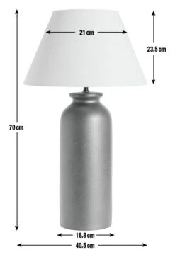 Habitat Hashi Ceramic Table Lamp - Off White & Black 8 Habitat Hashi Ceramic Table Lamp - Off White & Black -Cooking and dining Shop 9553273 R E001