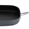 Habitat 24cm Anodised Aluminium Grill Pan - Black