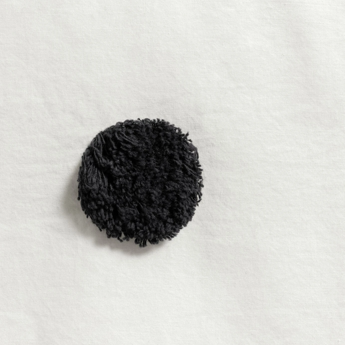 Habitat Cotton Tufted Spot White & Black Bedding Set -Single 2 Habitat Cotton Tufted Spot White & Black Bedding Set -Single - Image 2