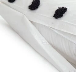 Habitat Cotton Tufted Spot White & Black Bedding Set -Single 10 Habitat Cotton Tufted Spot White & Black Bedding Set -Single -Cooking and dining Shop 9560651 R Z004A