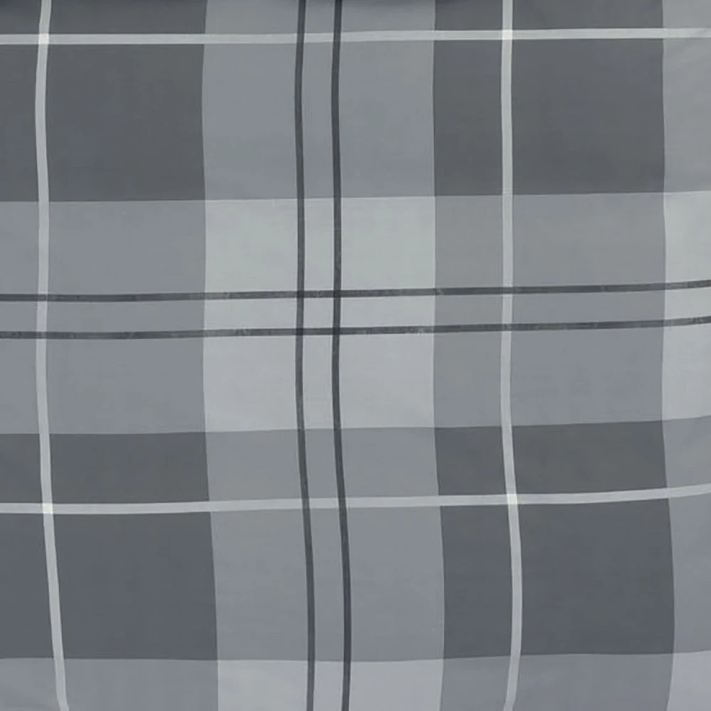 Habitat Check Charcoal Grey Bedding Set - Single 3 Habitat Check Charcoal Grey Bedding Set - Single - Image 3