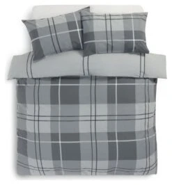 Habitat Check Charcoal Grey Bedding Set - Single 12 Habitat Check Charcoal Grey Bedding Set - Single -Cooking and dining Shop 9561155 R Z002A