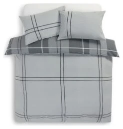Habitat Check Charcoal Grey Bedding Set - Single 14 Habitat Check Charcoal Grey Bedding Set - Single -Cooking and dining Shop 9561155 R Z004A